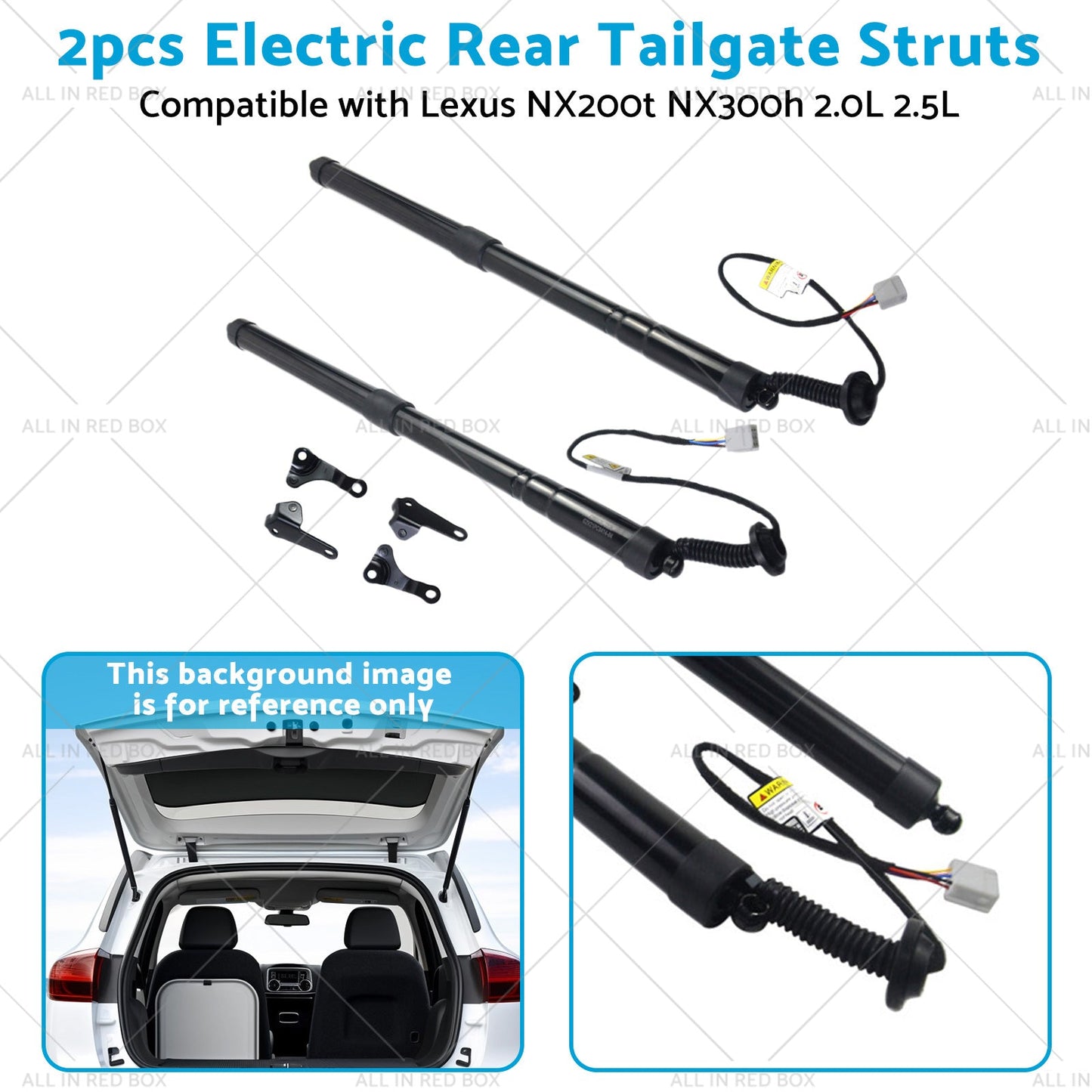 2pcs Rear Tailgate Struts Suitablefor 15-20 Lexus NX200t NX300h 2. 0L 2. 5L-3