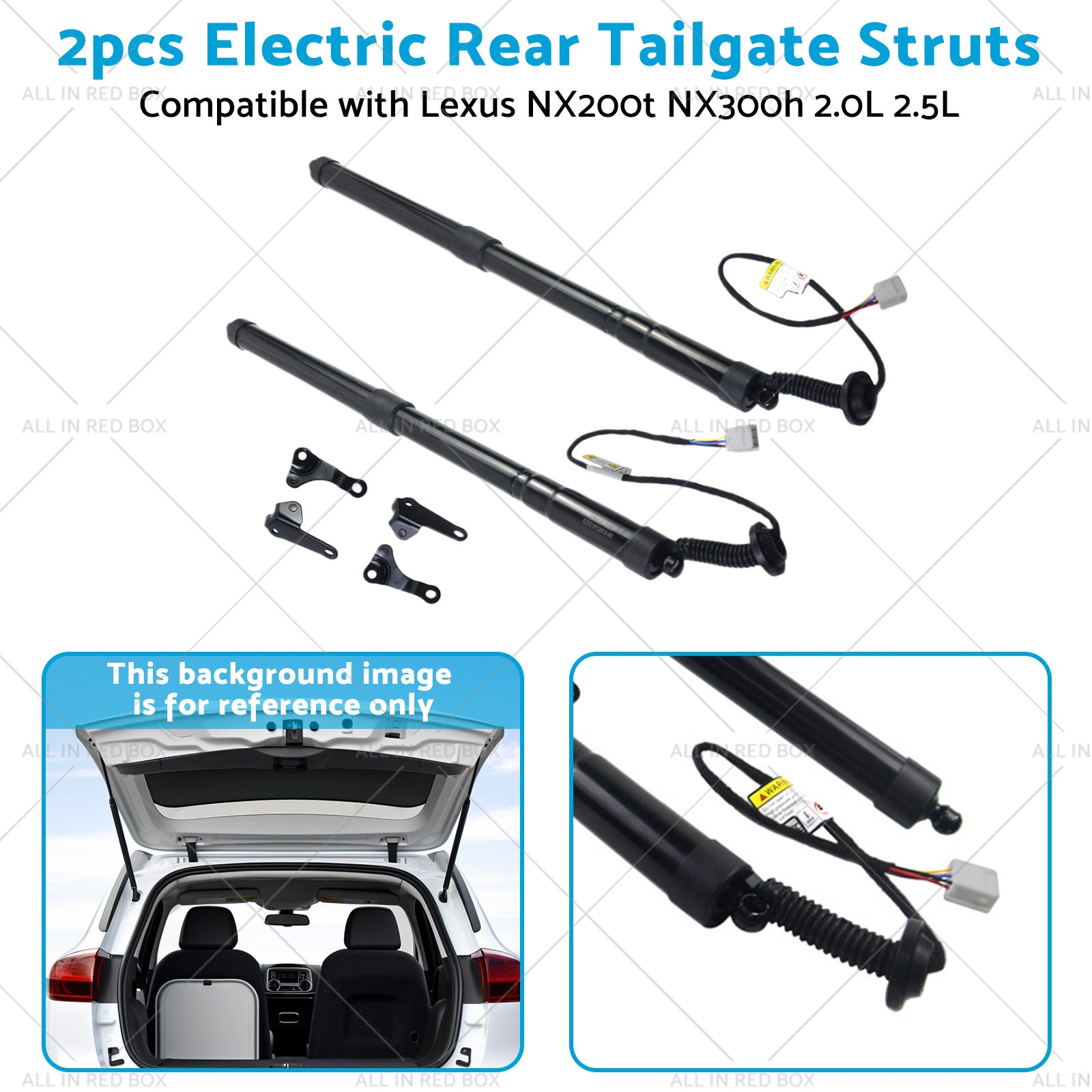 2pcs Rear Tailgate Struts Suitablefor 15-20 Lexus NX200t NX300h 2. 0L 2. 5L-3