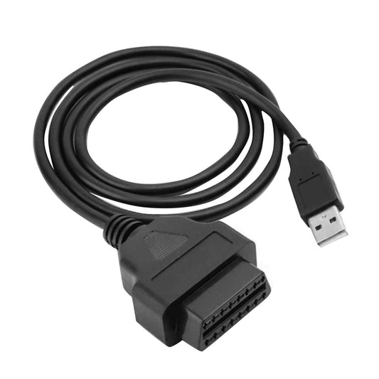16-Pin OBD2 To USB Adapter Cable Connector Suitable For Vehicle Diagnostic Tool-0