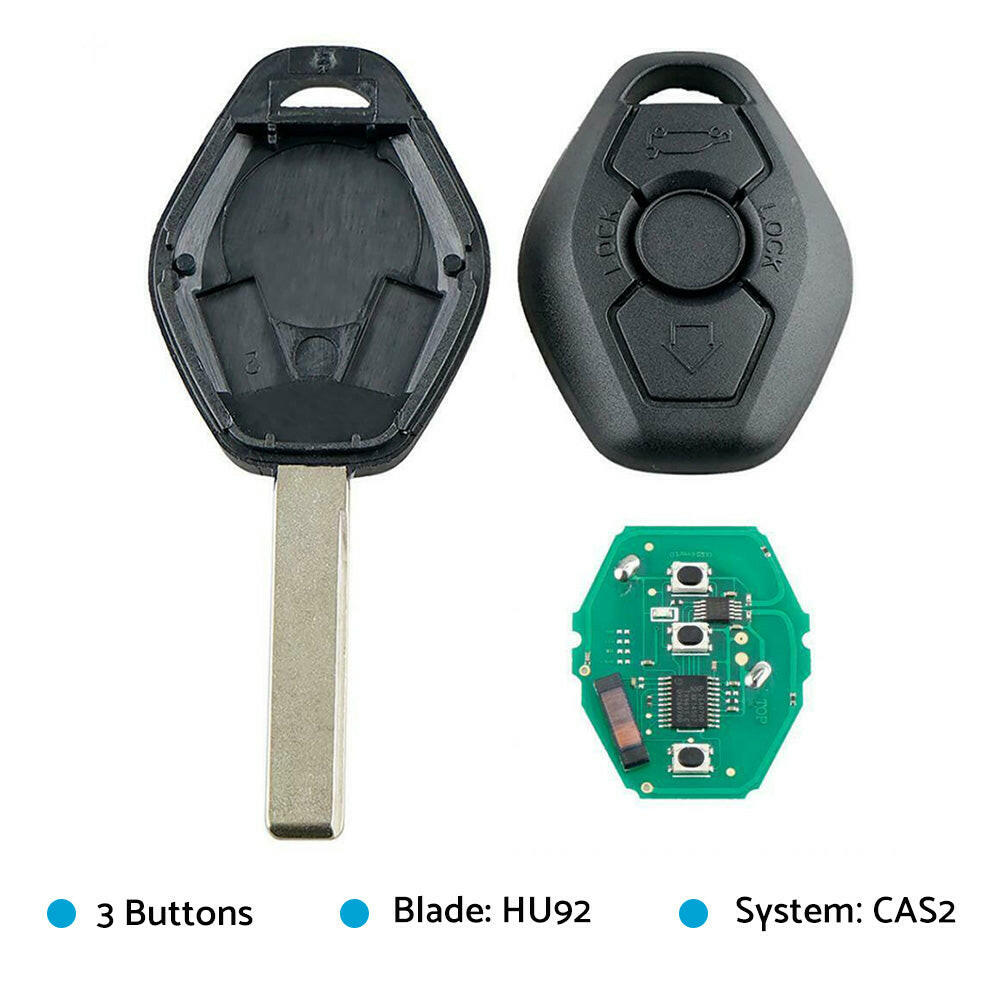 3 Buttons 315MHz Remote Car Key With Chip ID46-7953 Suitable For BMW 3 Series 5 Series X3 X5 CAS2-4