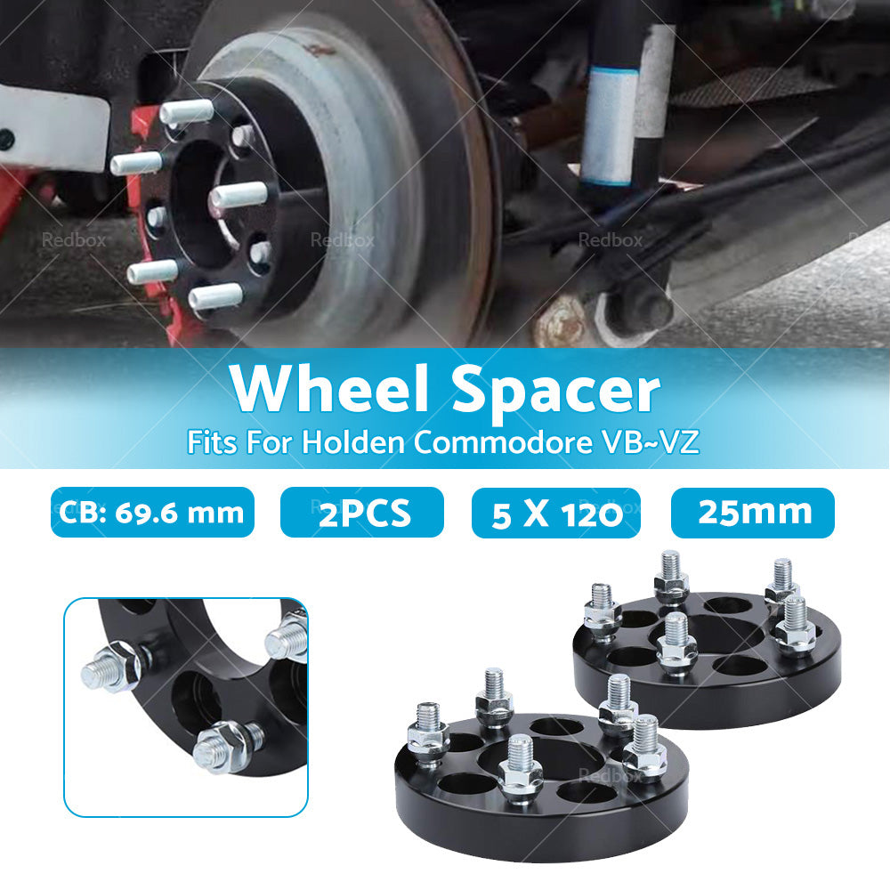 25mm Bolt-On Wheel Spacers Fits For Holden Commodore VB-VZ 5 X 120 69. 6-2