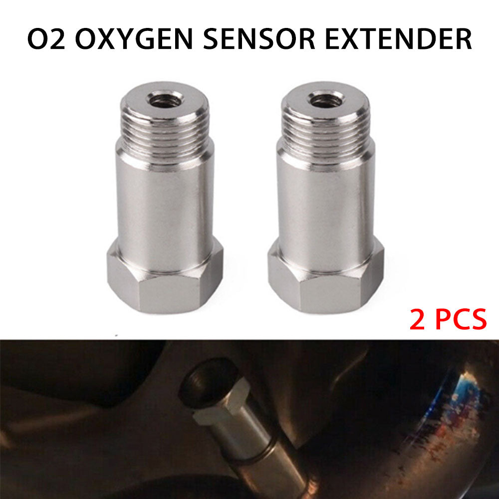 2x Oxygen Sensor Extender Spacer M18 x 1.5 Bung Adapter Suitable For OBD2 Vehicles-3