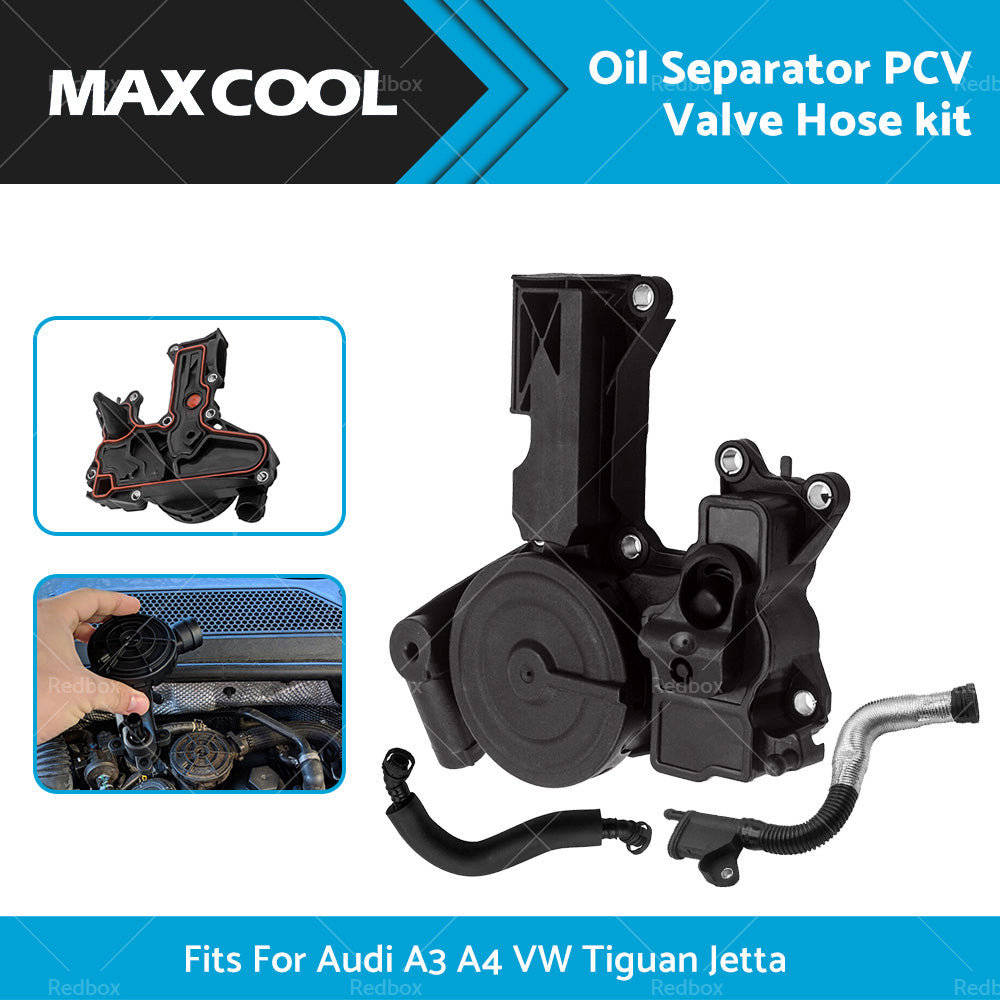 Suitable for Audi A3 A4 A5 Q5 TT Skoda VW Passat PCV Valve Oil Separator Kit-0