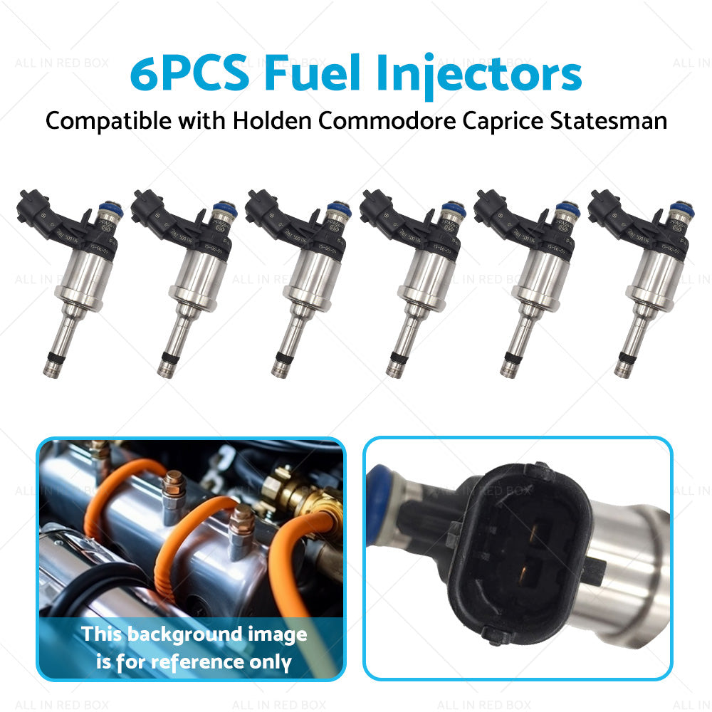 6PCS Fuel Injector Suitable For Holden Commodore VE Caprice WM 3. 6L V6 12632255-4