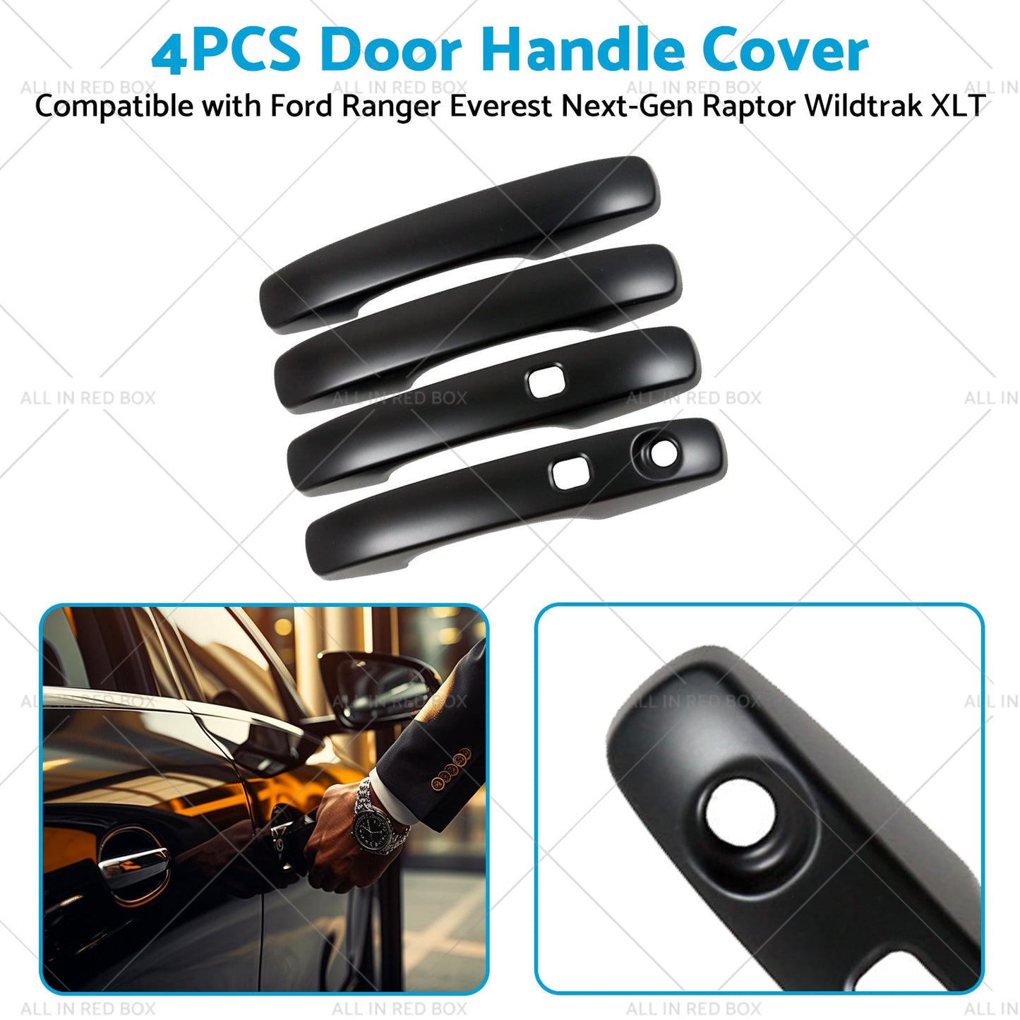 4PCS Door Handle Cover Protector to Suitable for VW Volkswagen Amarok 2023-4
