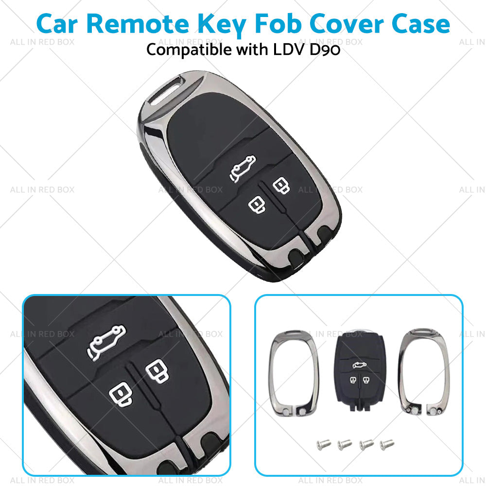 Zinc Alloy Remote Key Fob Case Cover Shell Suitable For LDV D90 3buttons Key Fob-3