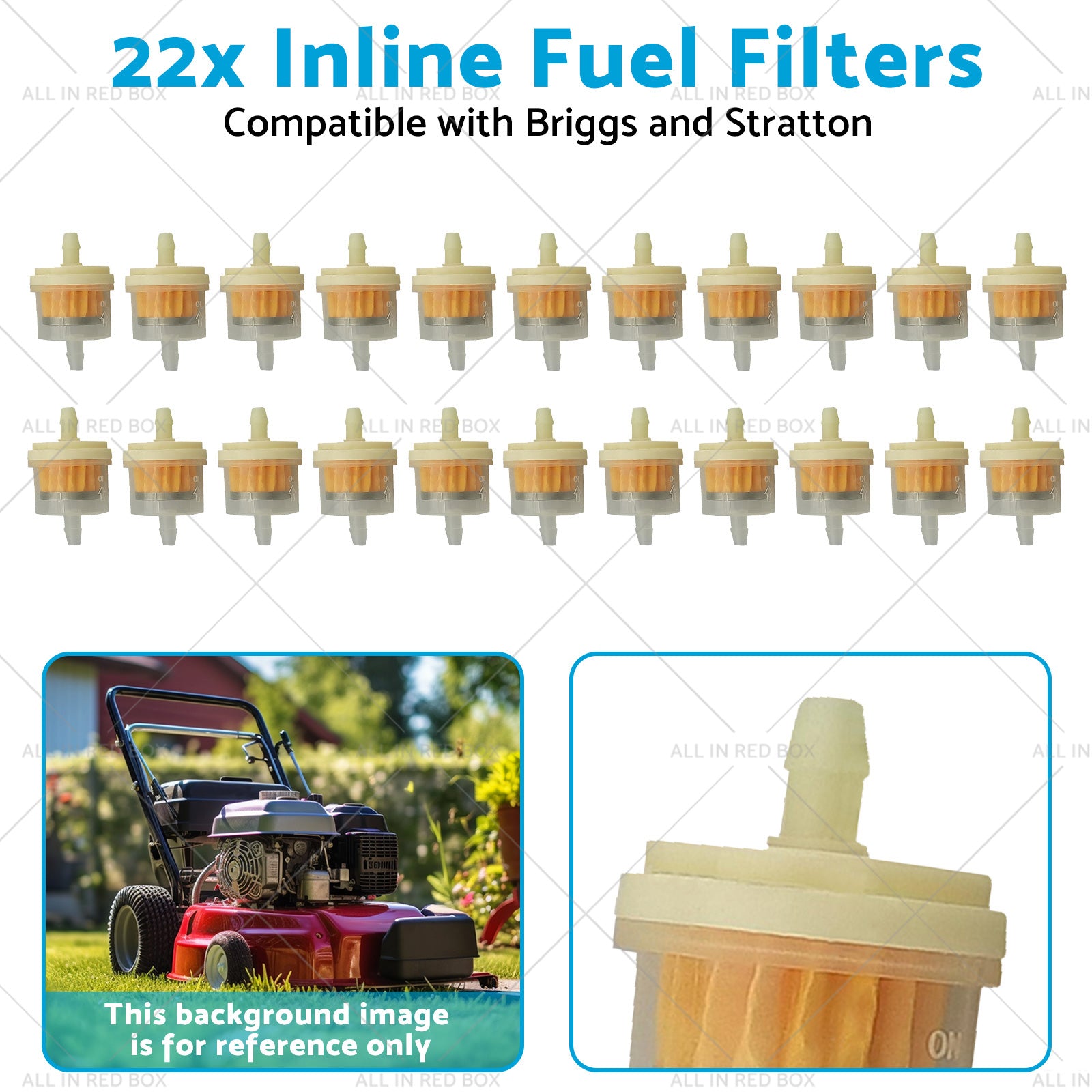 22x Inline Fuel Filters Suitable for Briggs and Stratton 691035 493629 16hp-24hp-2