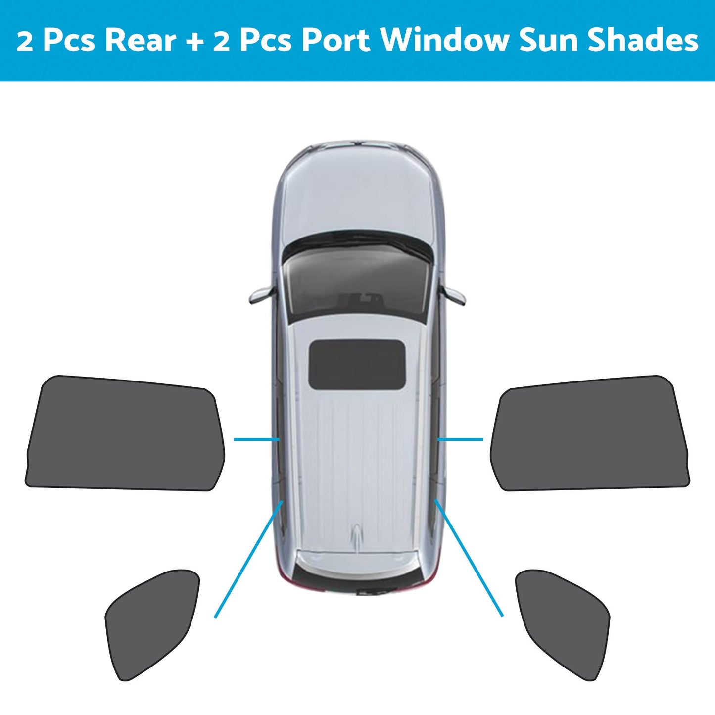 Car Window Magnetic Mesh Sun Shades Suitable For Mitsubishi Outlander 2021-2023-6