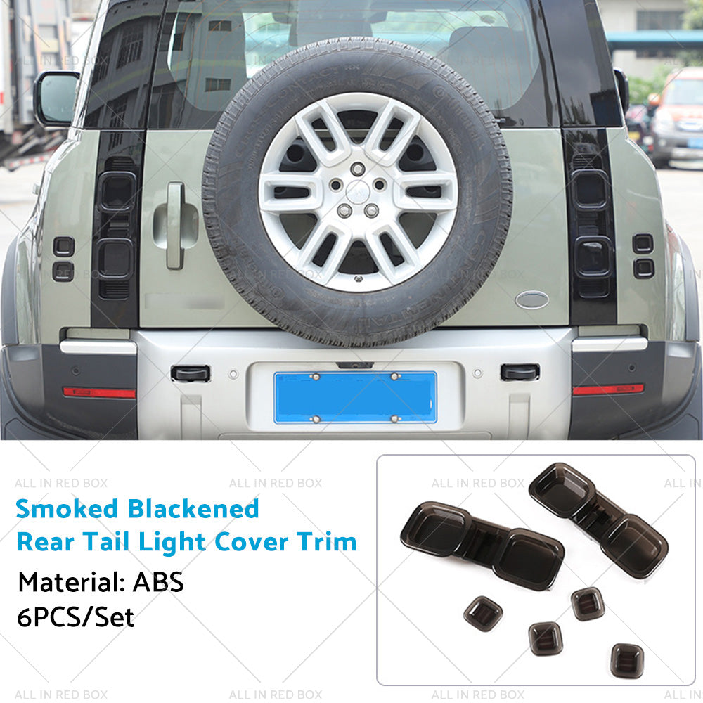 Smoked Blackened Tail Light Cover Suitable For Land Rover Defender 90 110 20-22-4