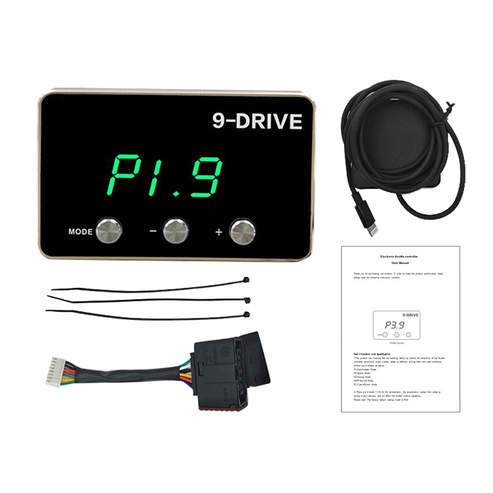 Black EVC WindBooster Throttle Controller Suitable For Toyota Hilux N80 2015-2021-2