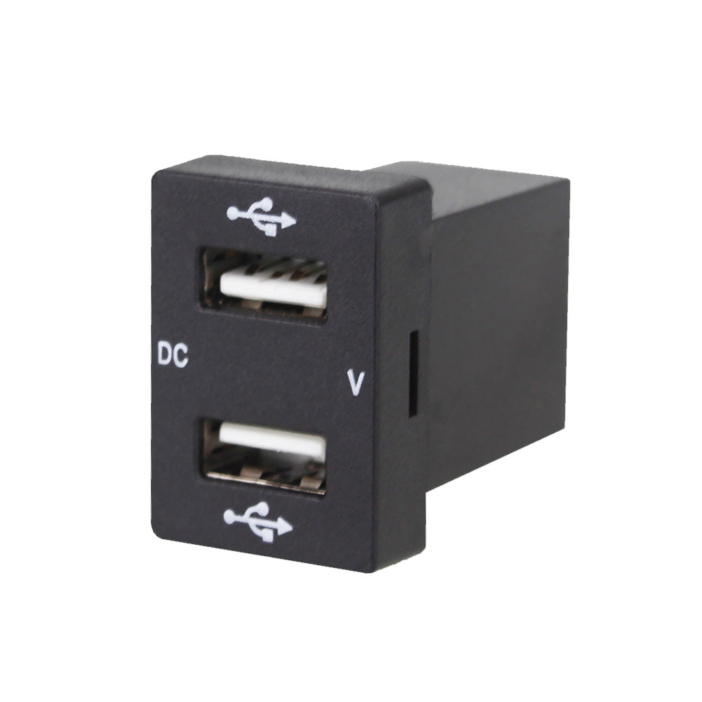 Dual USB Charger + Volt Meter Suitable For Toyota Hilux Prado Blue LED 12V 4.2A-2