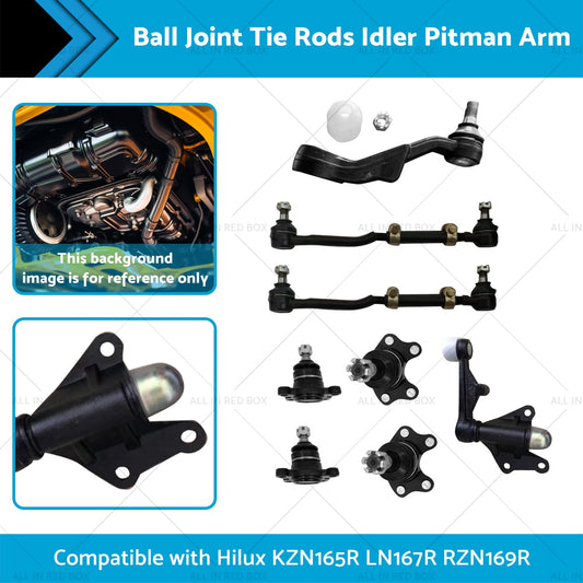 Ball Joint Tie Rods Idler Pitman Arm Suitable for Hilux LN167R RZN169R KZN165R-1
