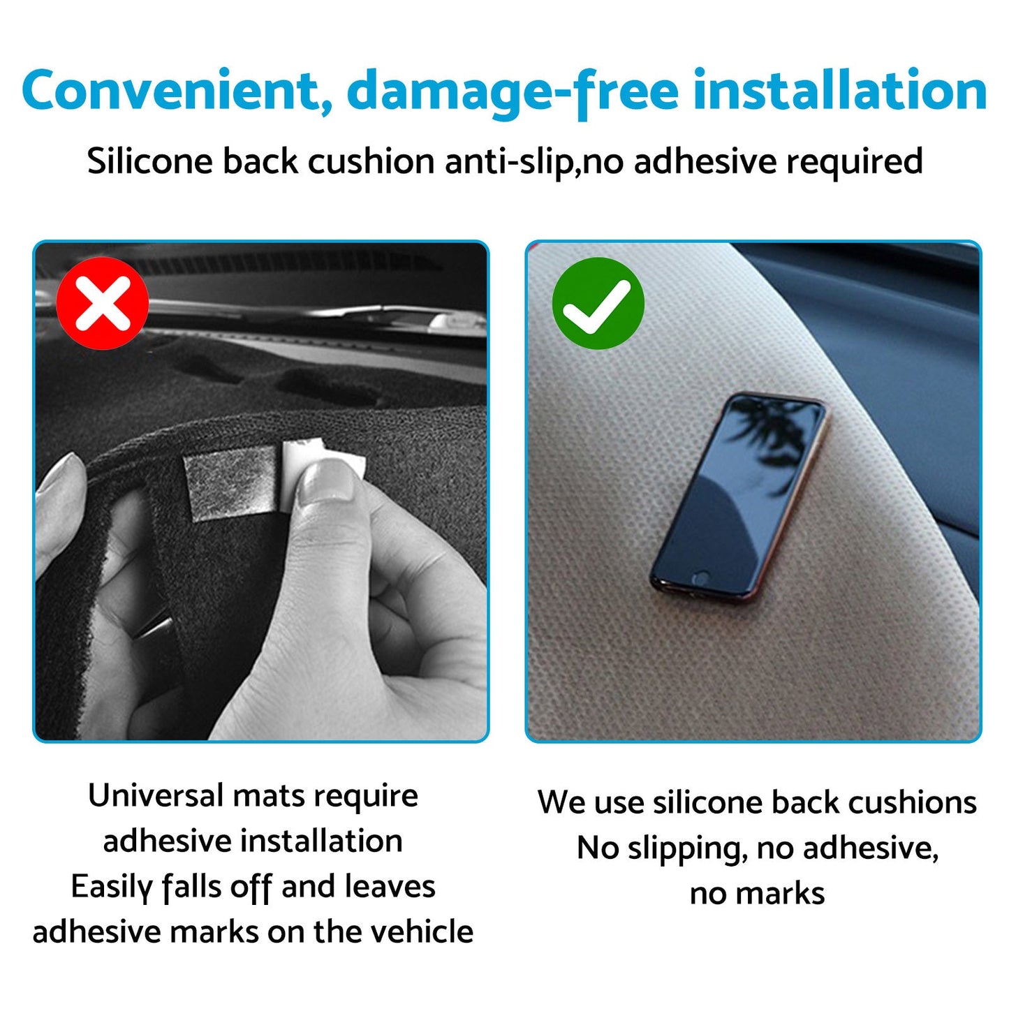 Dash Mat Microfiber Leather Anti-Slip Suitable For BYD Seal With HUD 2023-On-4