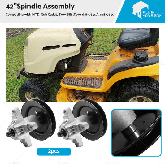 2x42''Spindle Assy Suitable For MTD, Cub Cadet,Troy Bilt,Toro 918-0659,618-0659A-0