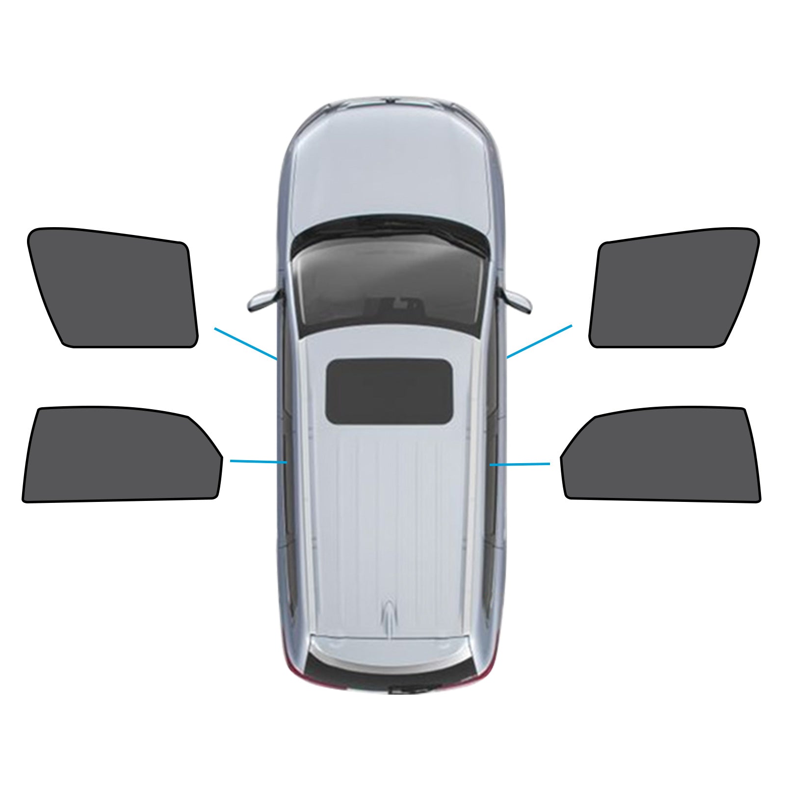 Car Window Magnetic Mesh Sun Blind Shades Suitable for Lexus NX Series 14-21-2