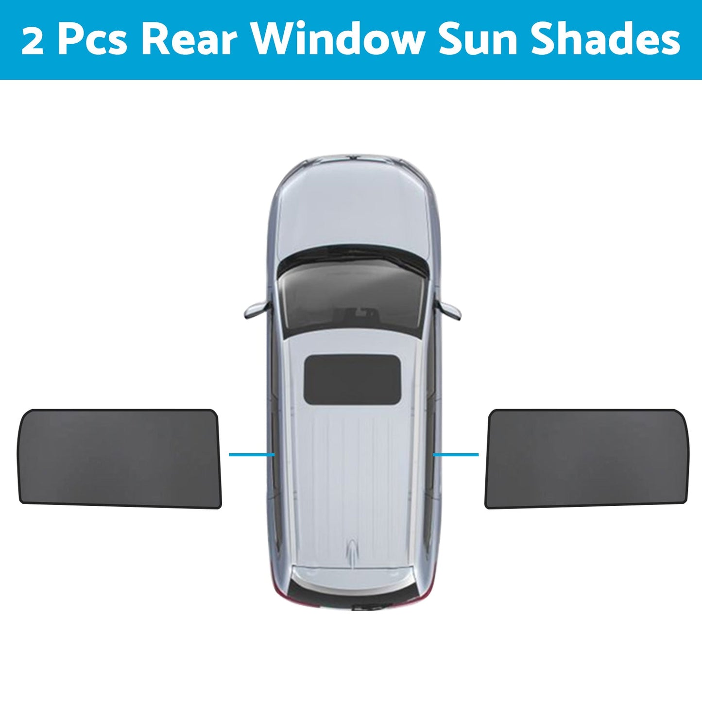 Front & Rear Port Window Magnetic Sun Shade Suitable For Kia Carnival KA4 2020-2023-4