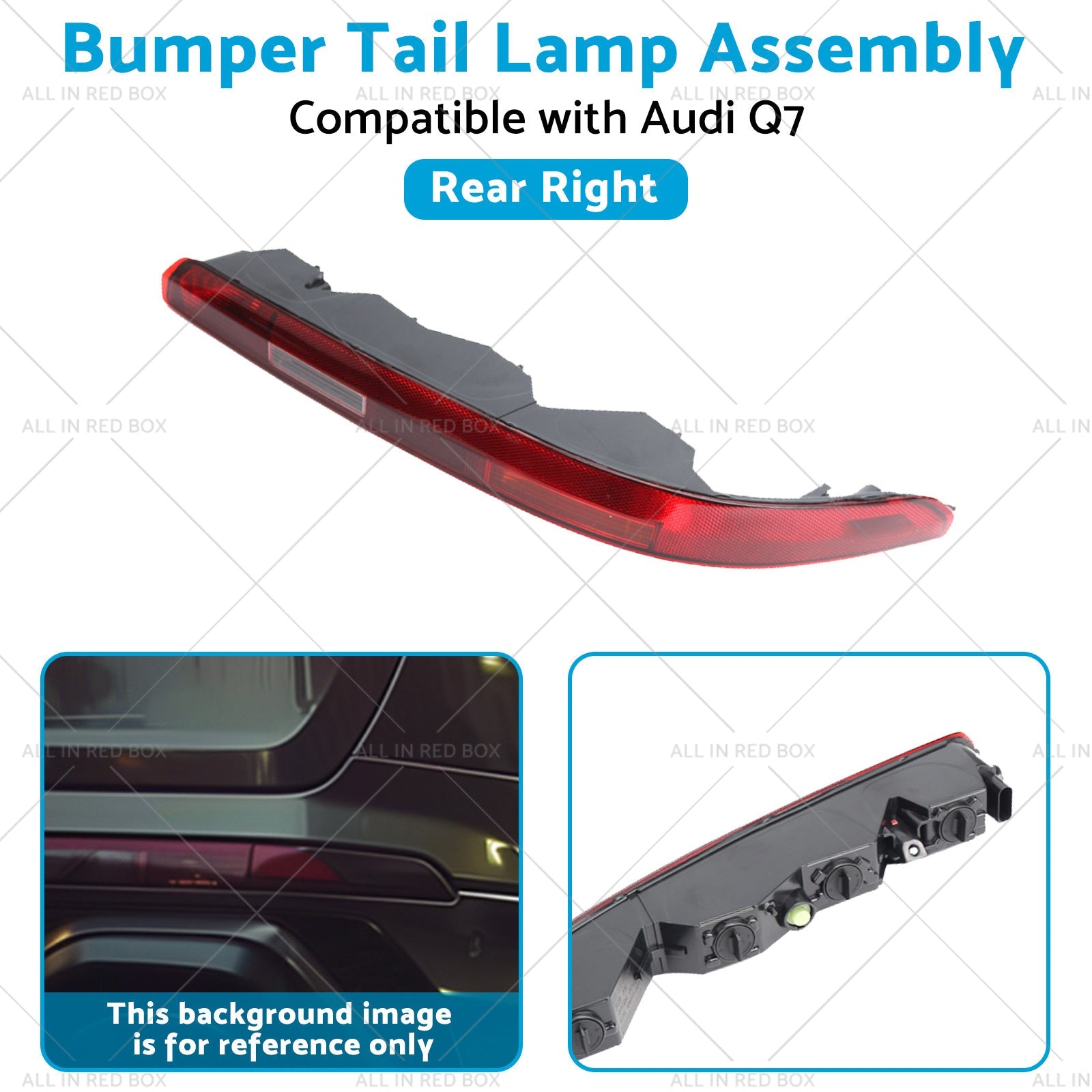 Right Rear Bumper Tail Light Lamp Assembly 4M0945096 Suitable For Audi Q7 16-23-3
