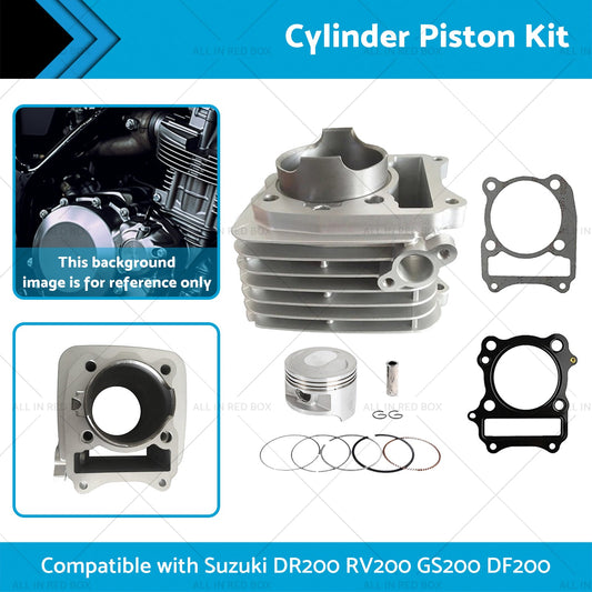 Cylinder Piston 66mm Suitable Suzuki DR200 RV200 GS200 DF200 SP200 Top End Kit-1