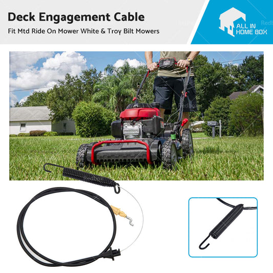Deck Engagement Cable Fit Mtd Ride On Mower White  and  Troy Bilt Mowers 746-04173B-0