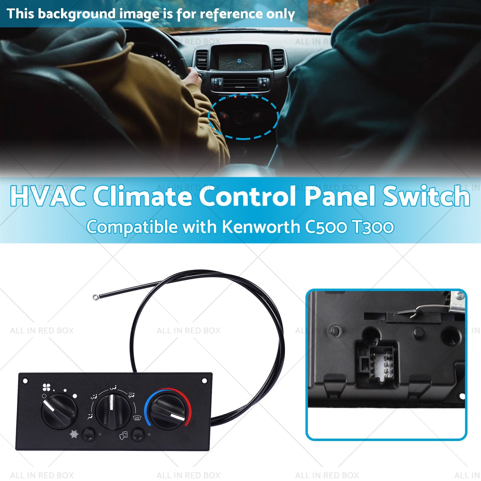 599-5511 HVAC Climate Control Panel Switch Suitable for Kenworth C500 T300 02-06-2