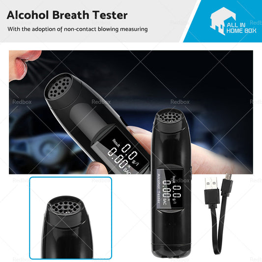 Breathtester LCD Portable Digital Personal Breath Tester Alcohol Breathalyser-0