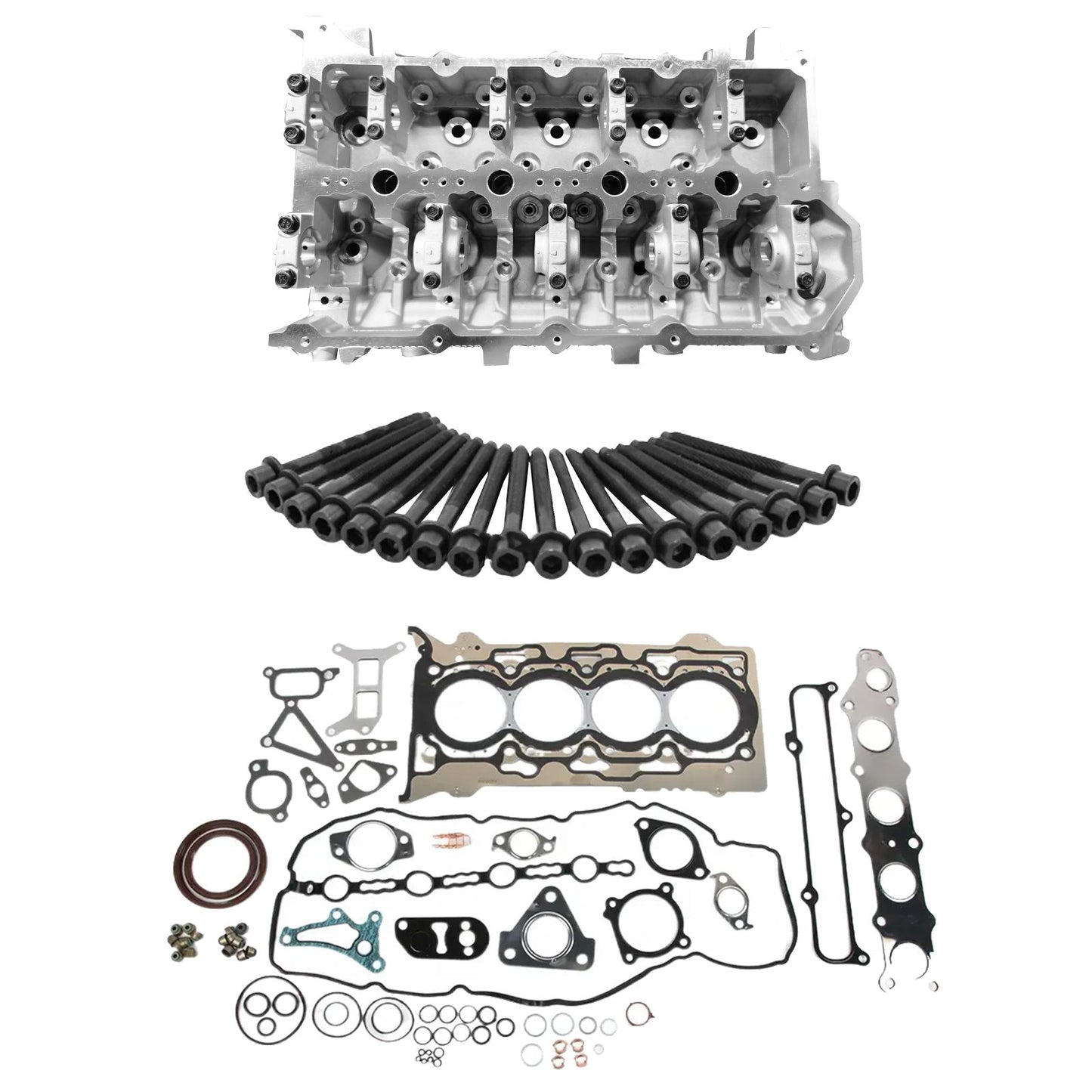 Complete Cylinder Head Kit w/ Gaskets Bolts Suitable For Mitsubishi Triton 4N15-5
