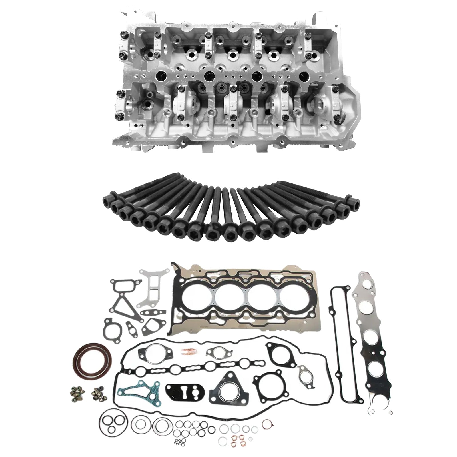 Complete Cylinder Head Kit w/ Gaskets Bolts Suitable For Mitsubishi Triton 4N15-5