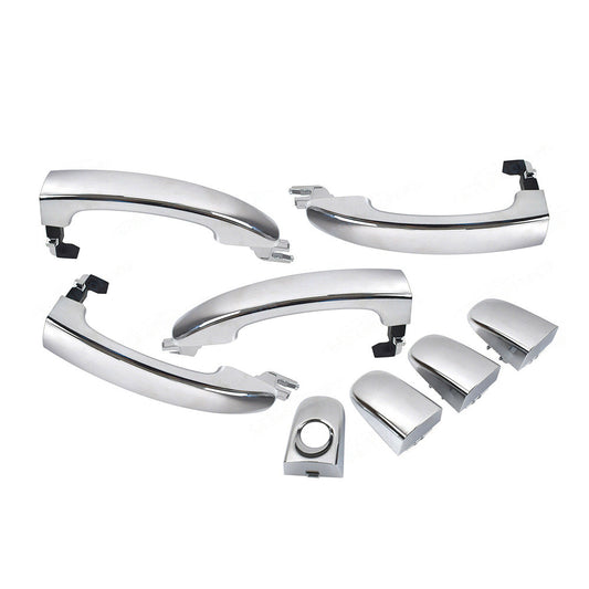 Full Set 4x Outer Door Handles Chrome Suitable For Ford FG Falcon G6/XT/XR6/XR8-1