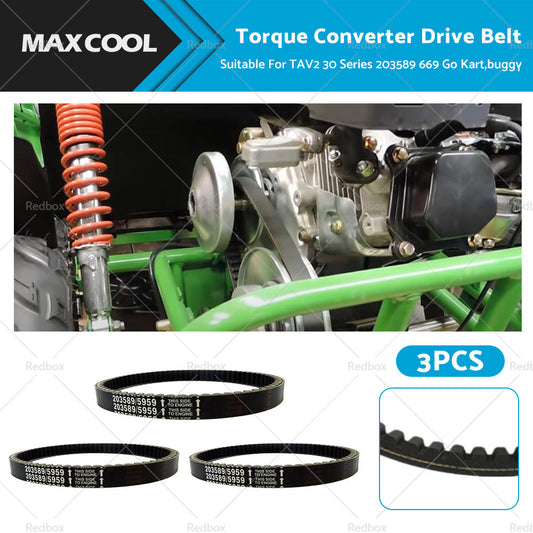 3x Drive Belt Suitable For 30 Series Comet TAV2 203589 manco 5959 Coleman KT196-0