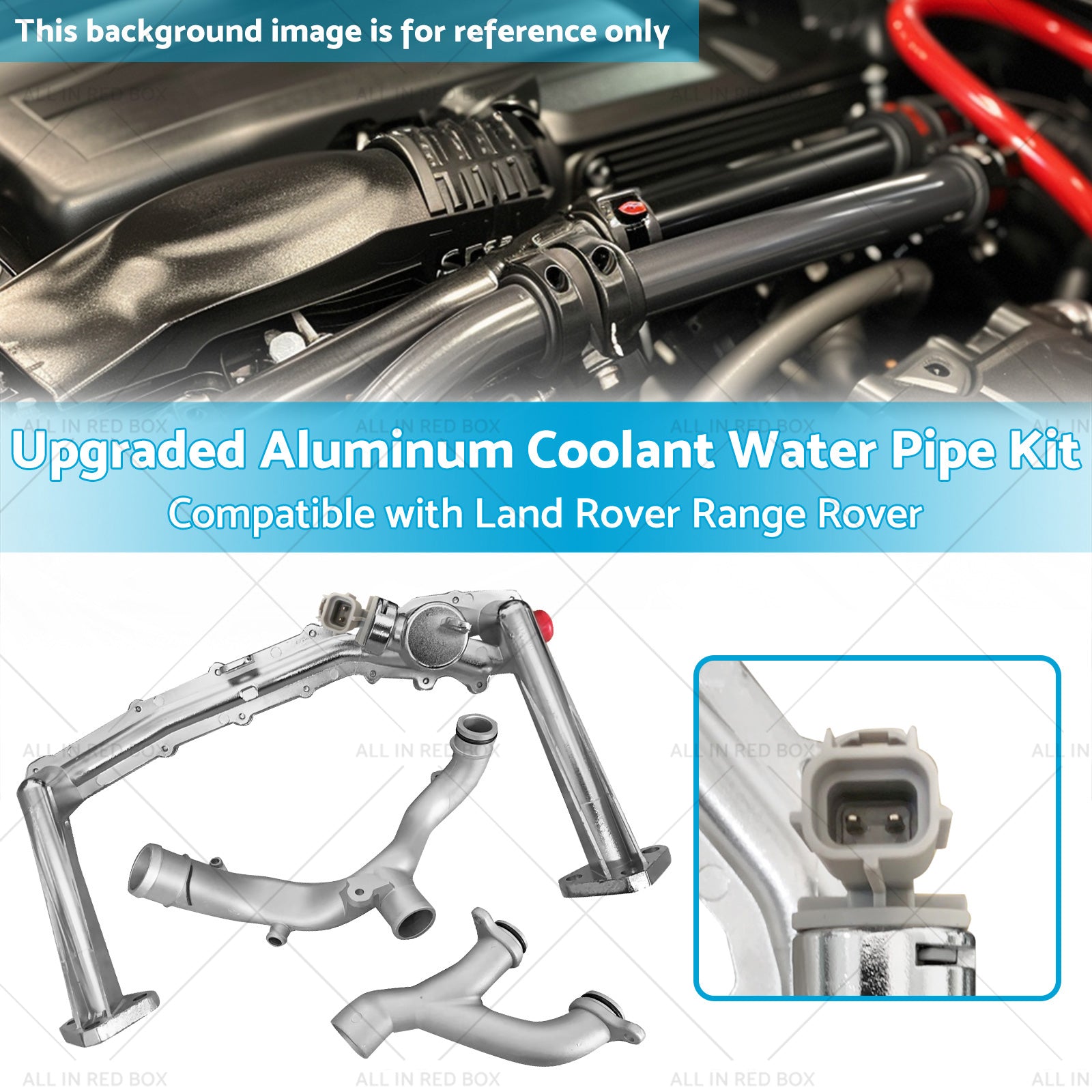 Upgraded Aluminum Coolant Water Pipe Kit Suitable for Land Rover Range Rover 3L-2