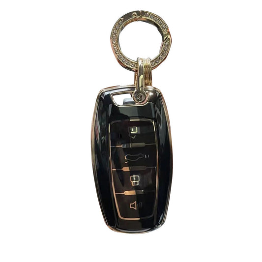 Black TPU Remote Key Fob Case Cover Suitable For Great Wall Haval Hover H1 H4 H6 H7 H9-0