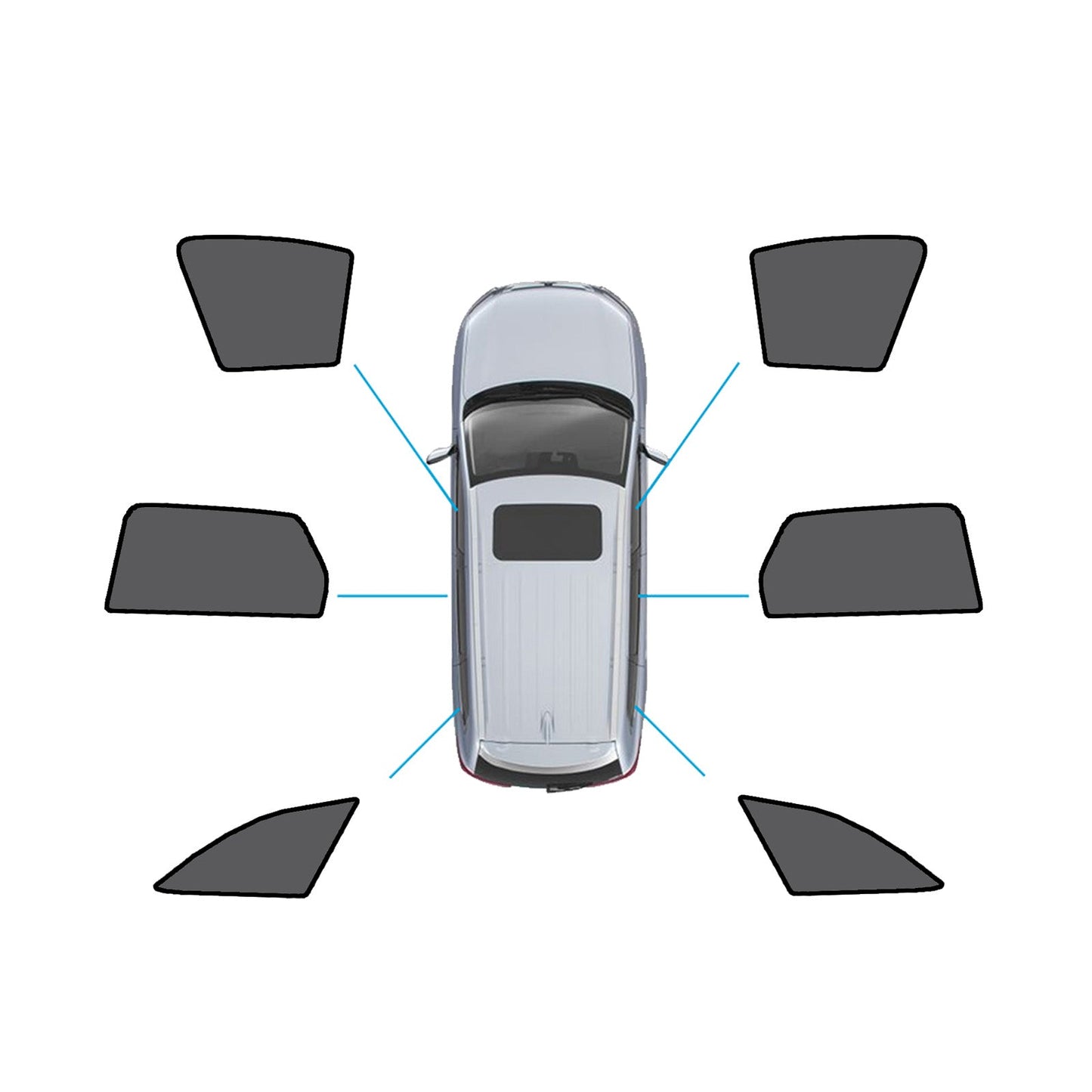Magnetic Mesh Sun Blind Shades Suitable for Audi A4 Wagon B9 2016+On Front/Rear-0