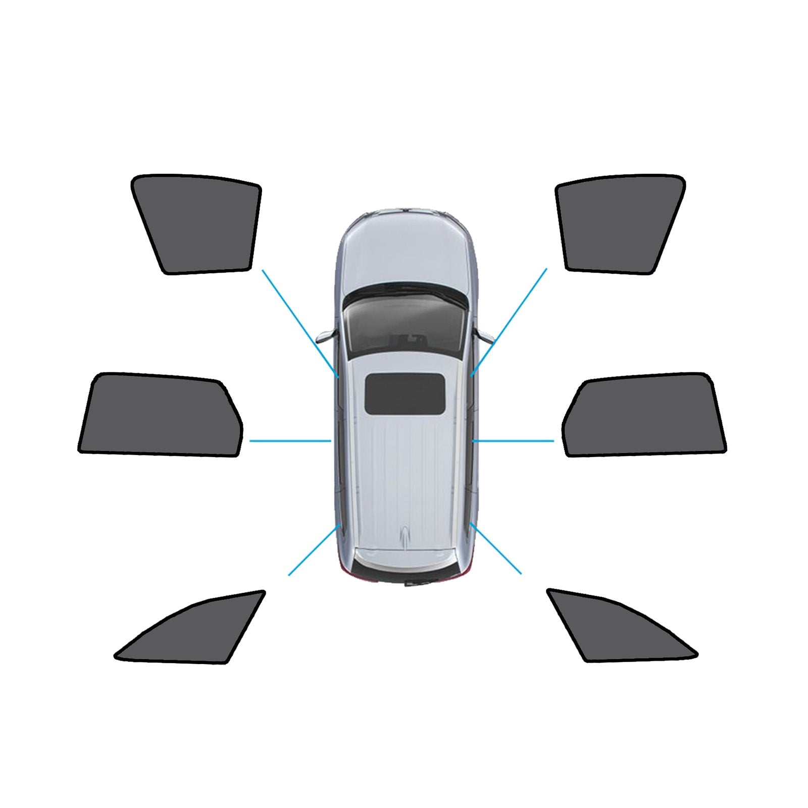 Magnetic Mesh Sun Blind Shades Suitable for Audi A4 Wagon B9 2016+On Front/Rear-0