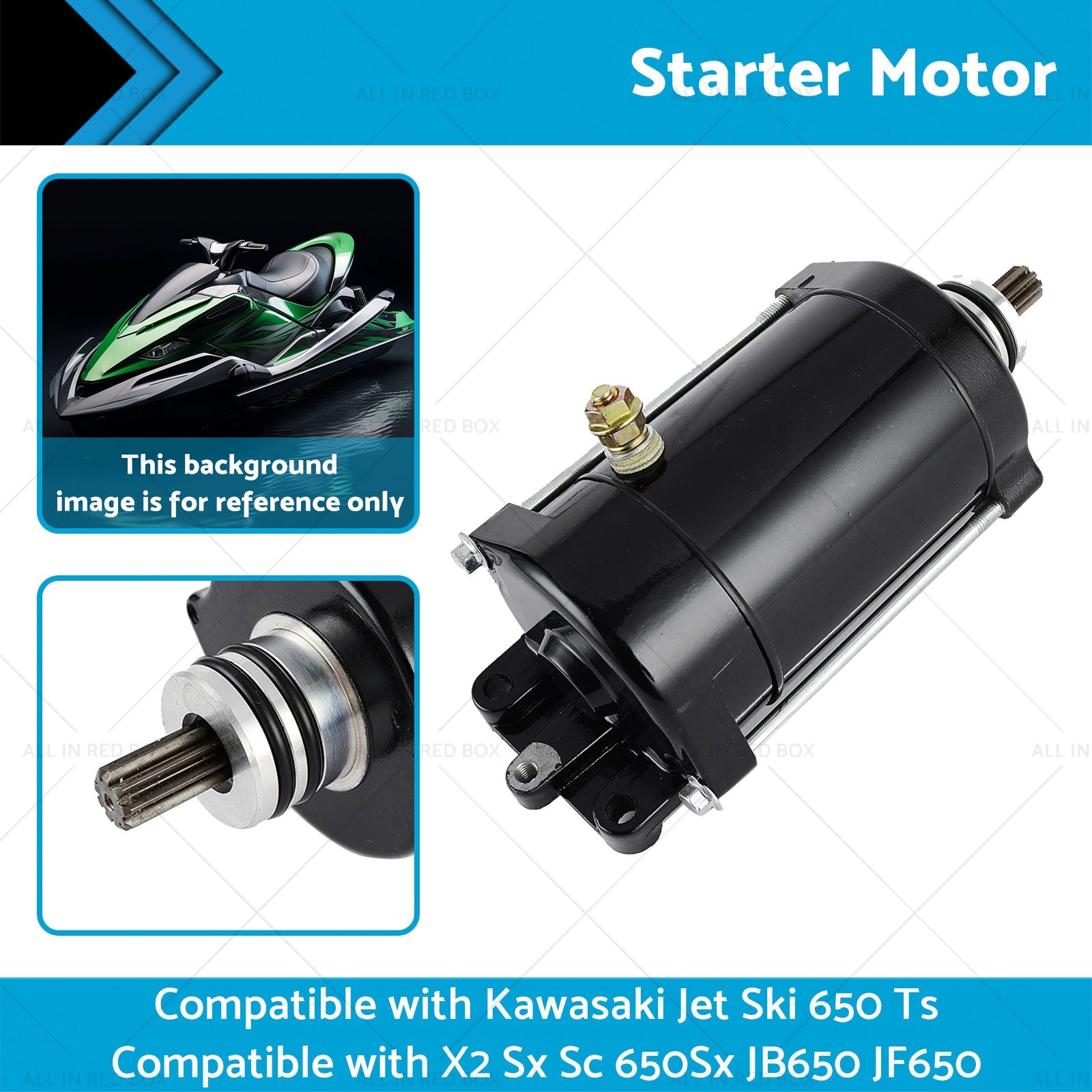 Starter Motor Suitable for Kawasaki Jet Ski 650 Ts X2 Sx Sc 650Sx JB650 JF650-1