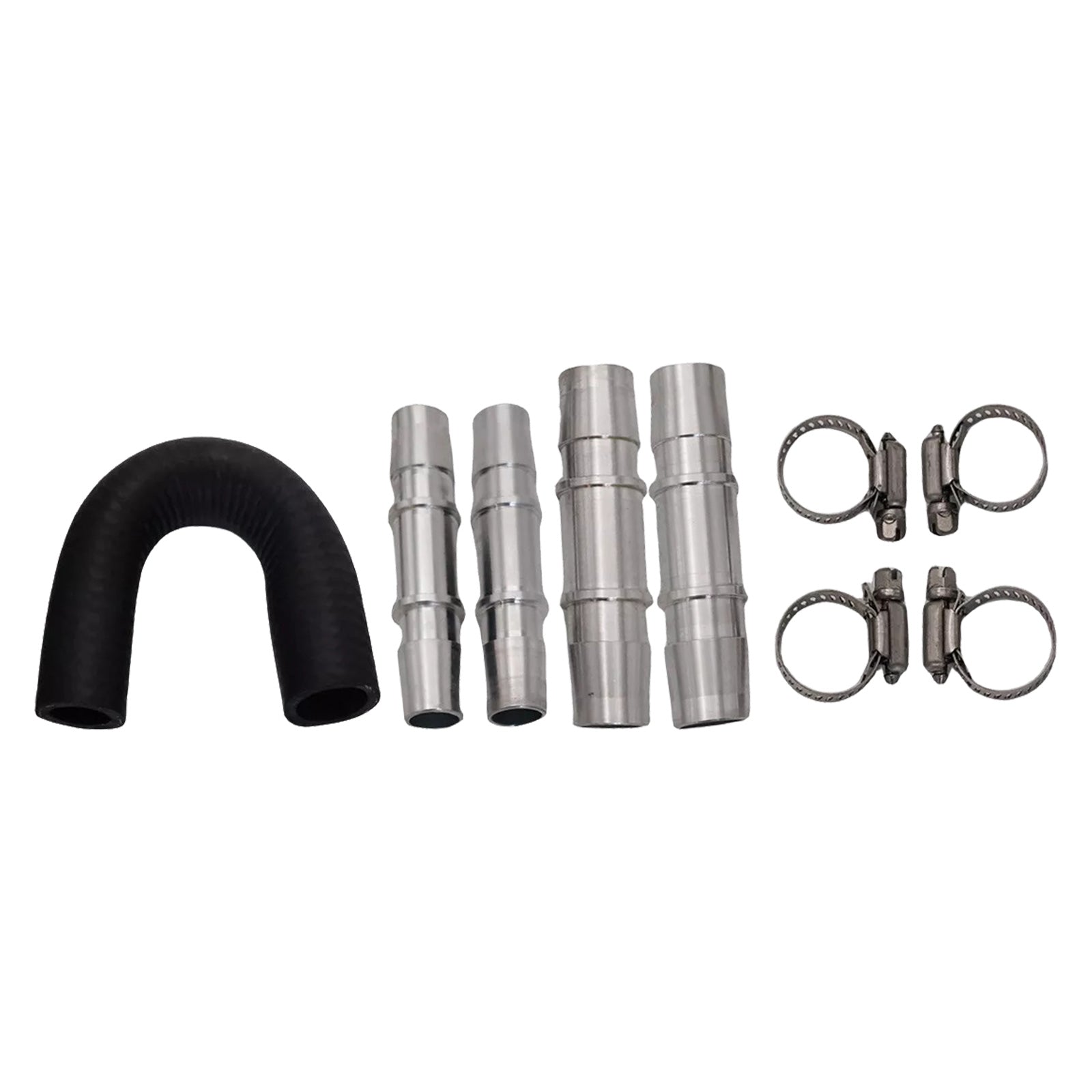 Car Engine Heater Core Bypass Kit 5 or 8in 3 or 4in Hose Fitting Aluminum For Most-1