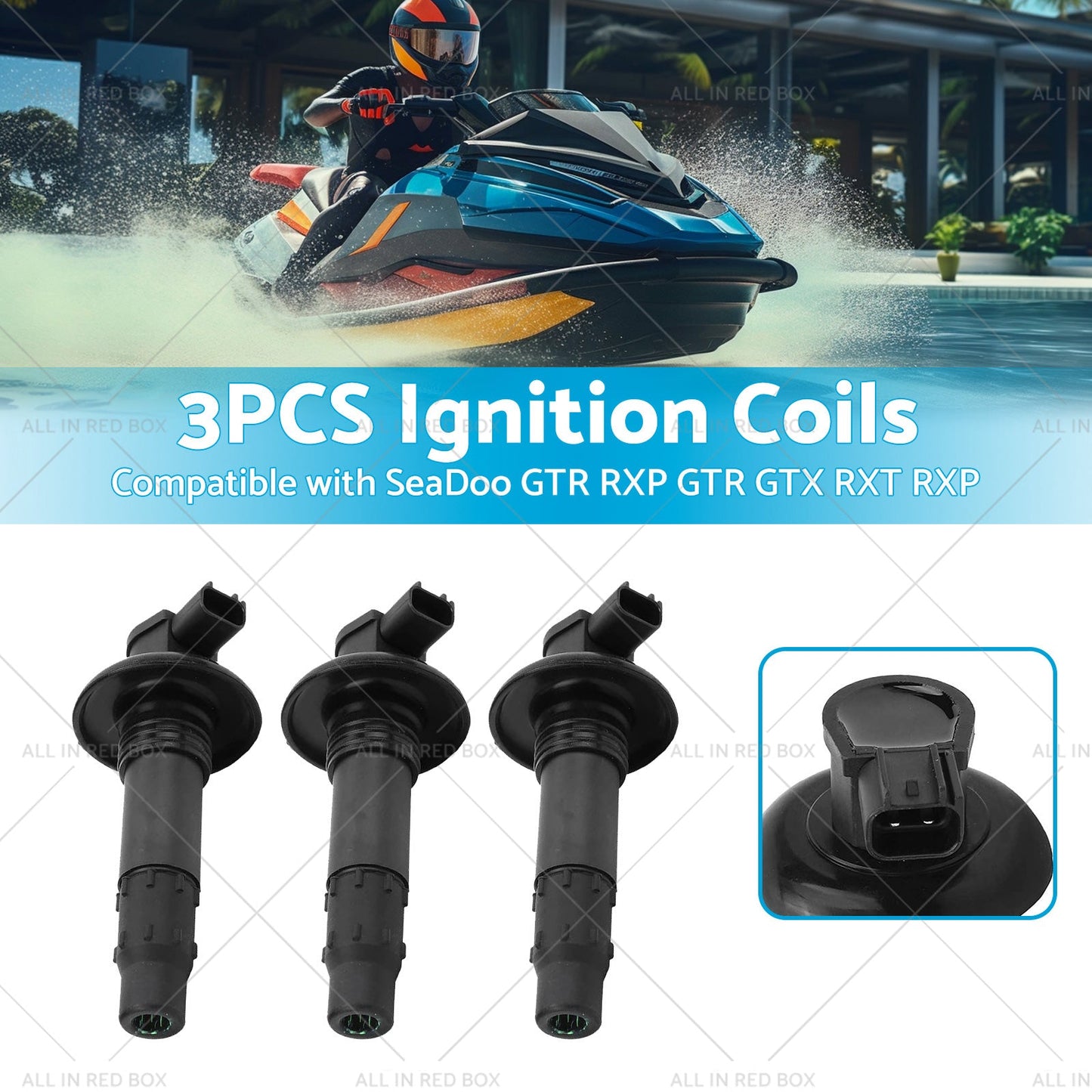 3PCS Ignition Coil Sticks Suitable For SeaDoo RXP GTI GTS GT5 RXP GTR GTX RXT-2