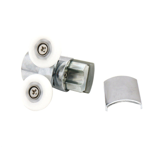Shower Door Roller 4x Zinc Alloy Twin Top & Bottom Runners Wheel 23mm Suitable For Sliding Doors-1