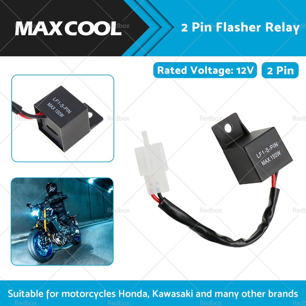Suitable For Kawasaki Yamaha 2Pin Motorcycle LED Turn Signal Light Flasher Relay-2