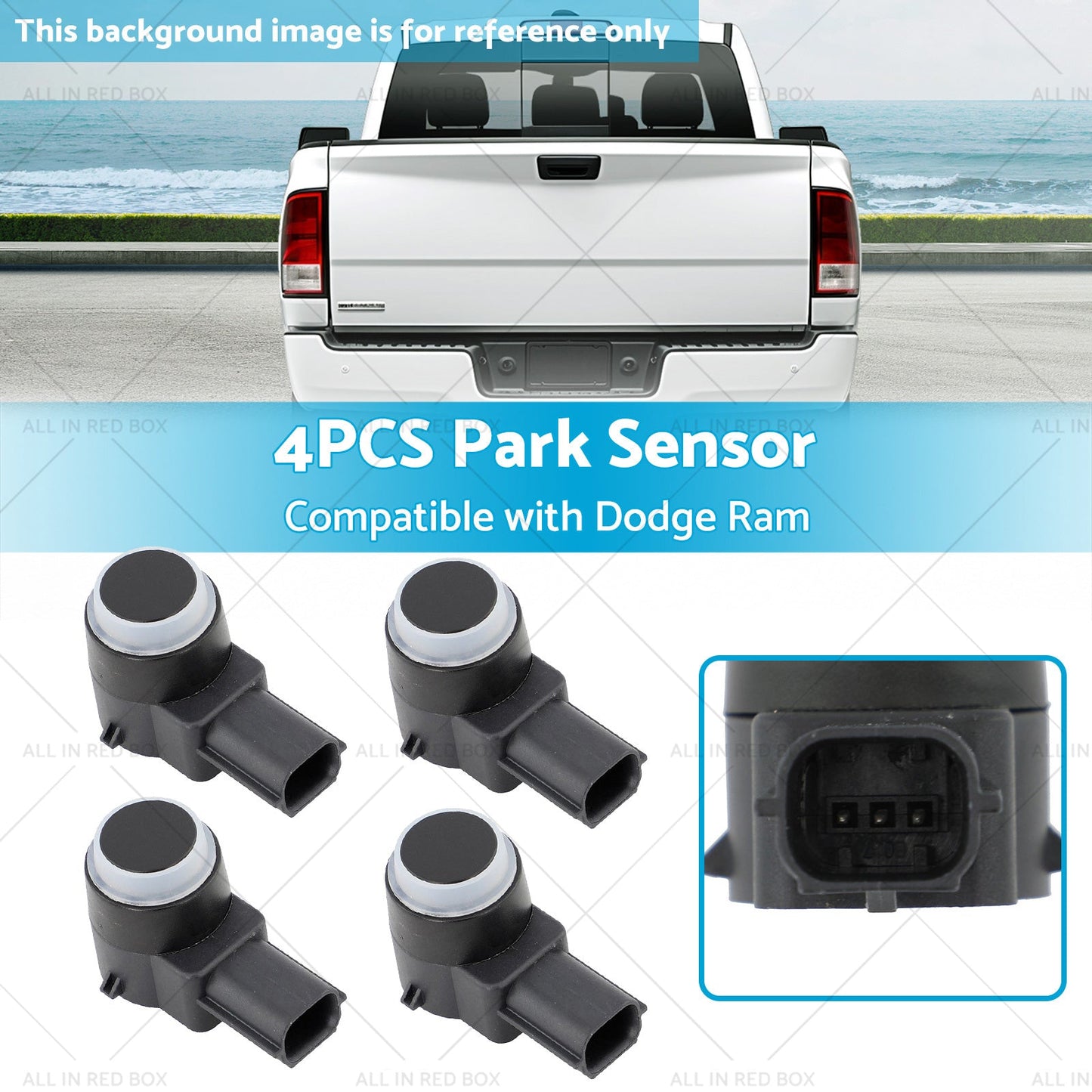 4x Park Sensor Suitablefor 09-18 Dodge Ram Chrysler 300 Dodge Journey 1EW63TZZAA-2