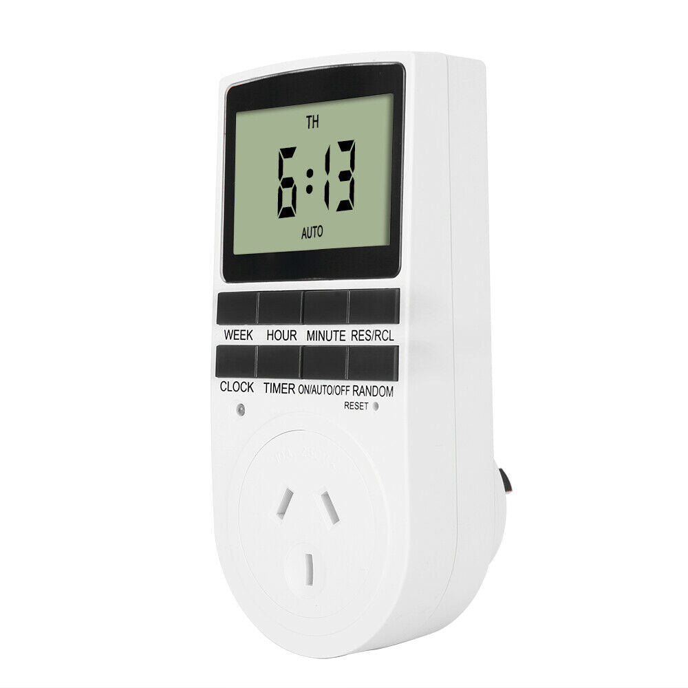 2Pcs 240V LCD Digital Timer Switch Automation Socket Electric Programmable Power-2