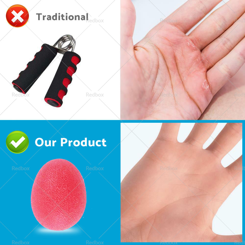 4PCS Hand Therapy Stress Relief Exercise Balls Hand Grip Strengthener Fing-3