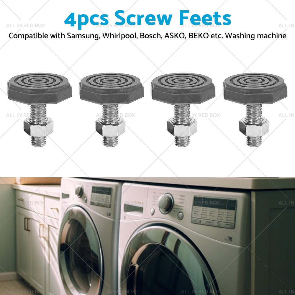 4 Universal Front Loader Washing Machine Screw Feet Leg M10 Suitable for Samsung-2
