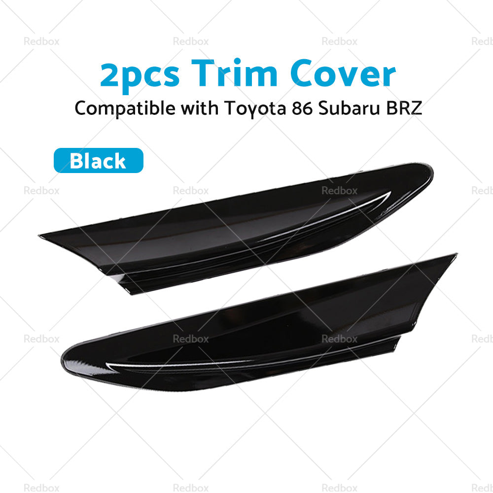 Black Car Side Fender Fin Vent Trim Suitable For Toyota 86 Subaru BRZ 2012-2020-3