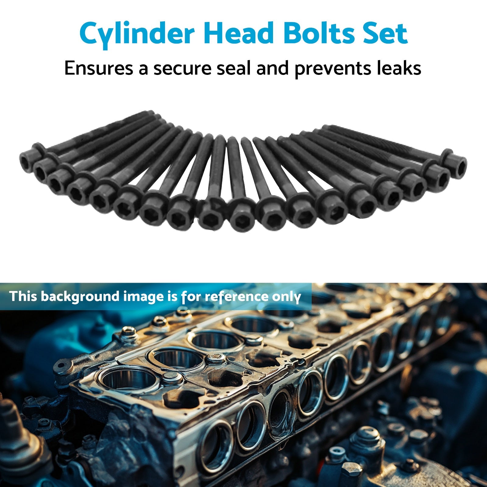 Cylinder Head Bolts Set Suitable For Mitsubishi QE Triton MQ MR 2015-on 4N15-3