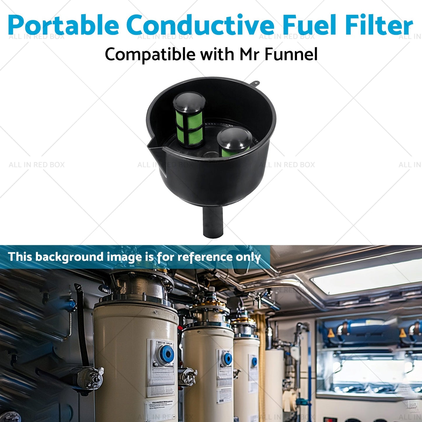 12 GPM Portable Conductive Fuel Filter Suitable for Mr Funnel AF15CB F15C-4