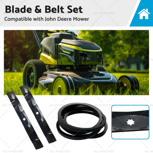 GY20850 42 inch  BladeBelt Set Suitable for John Deere Mower LA115 LA120 LA125-0