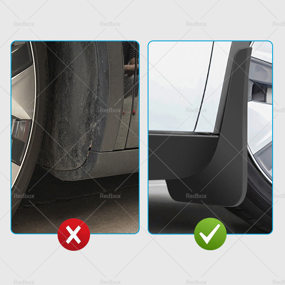 4Pcs FrontRear Mud Flaps Splash Guards Fender TPE Fits For Tesla Model Y-3
