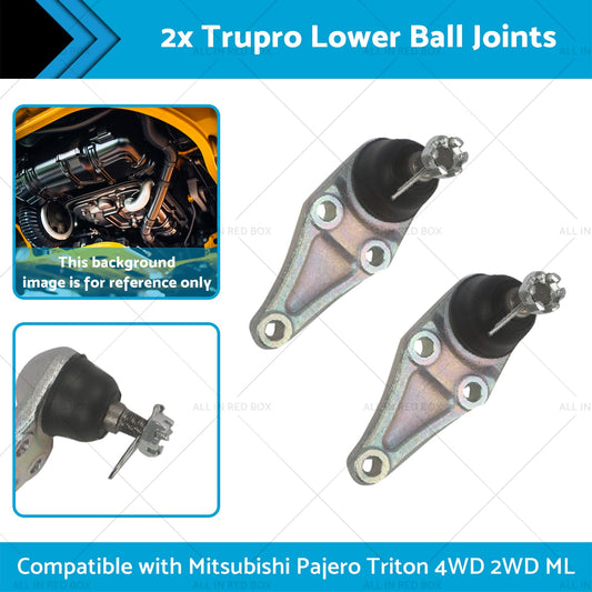 2x Trupro Lower Ball Joints Suitable for Mitsubishi Pajero Triton 4WD 2WD ML-1