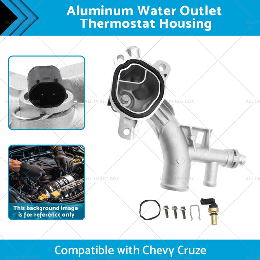 Water Outlet Thermostat Housing Aluminum Suitable for Chevy Cruze 1. 4L 11-18-1