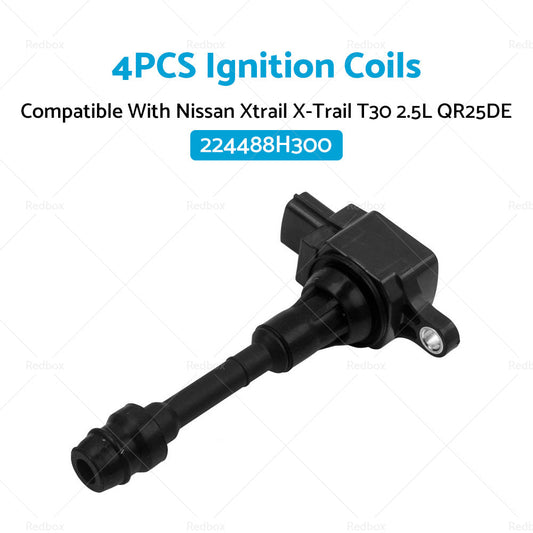 4PCS Ignition Coils Suitable For Nissan X-Trail 01-07 T30 2. 5L QR25DE 224488H300-1
